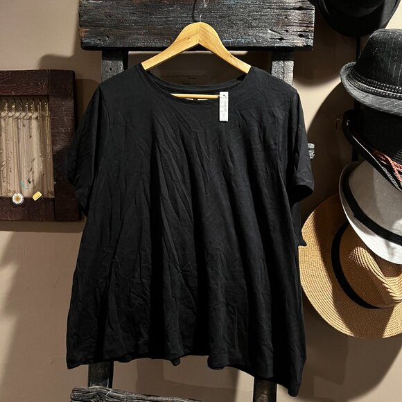 Madewell Drapey Crewneck Tee - Picture 1 of 4